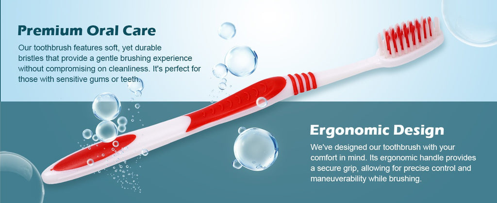 Bulk Pack of 50 Disposable Soft Bristle Toothbrushes for Travel & Hygiene