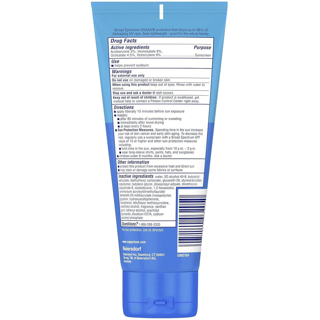 SPF 50 Sunscreen Lotion for Face & Body Water Resistant 7 oz