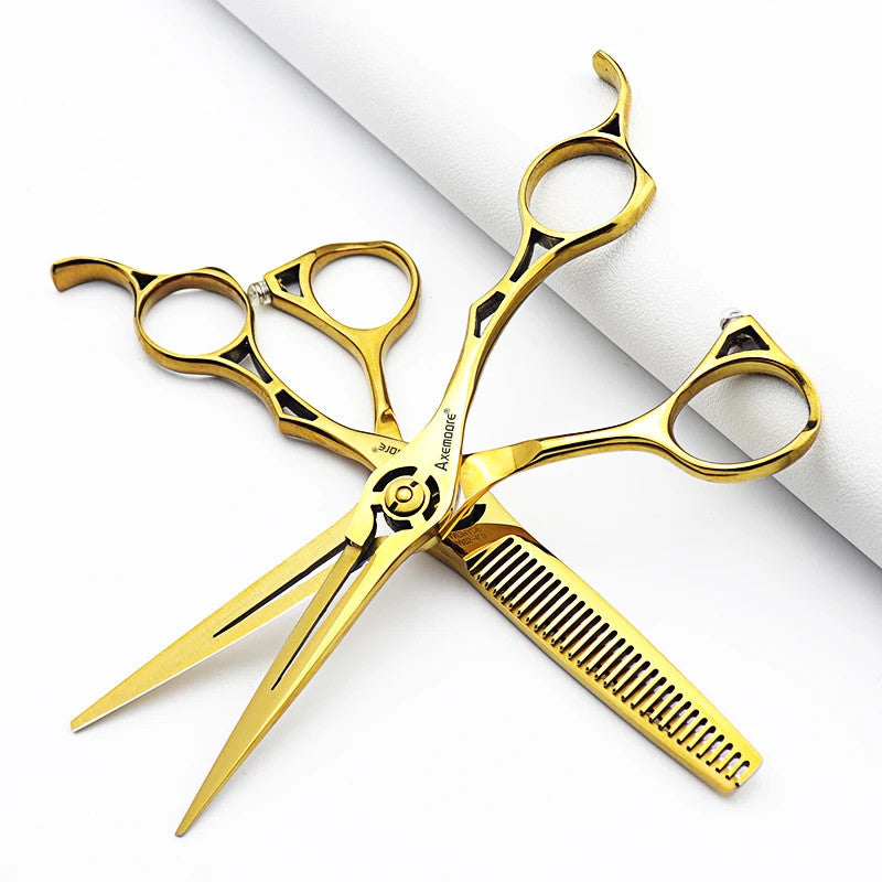 Professional Hairdressing Scissors 6 Inch Hairdresser Shears Sharp & Ergonomic