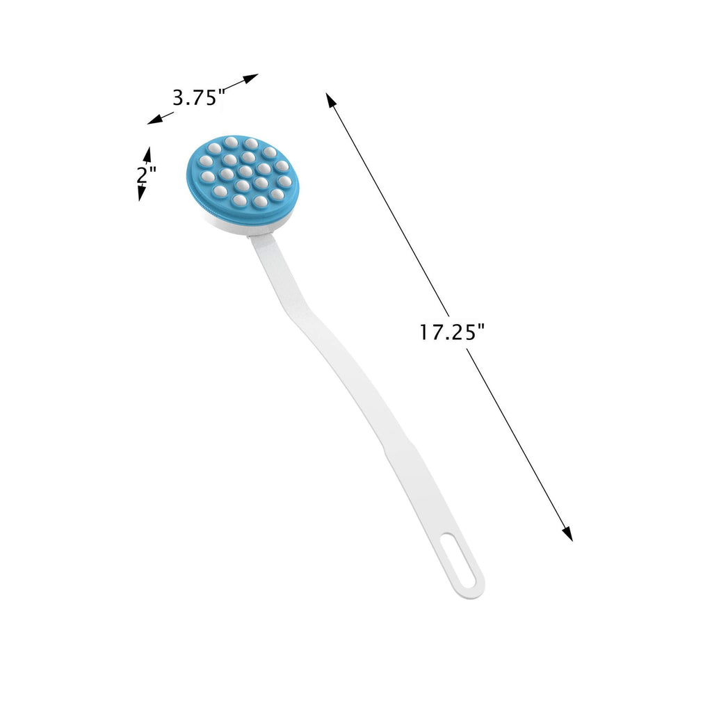 Back Lotion Applicator with Long Handle and Roll-On Dispenser