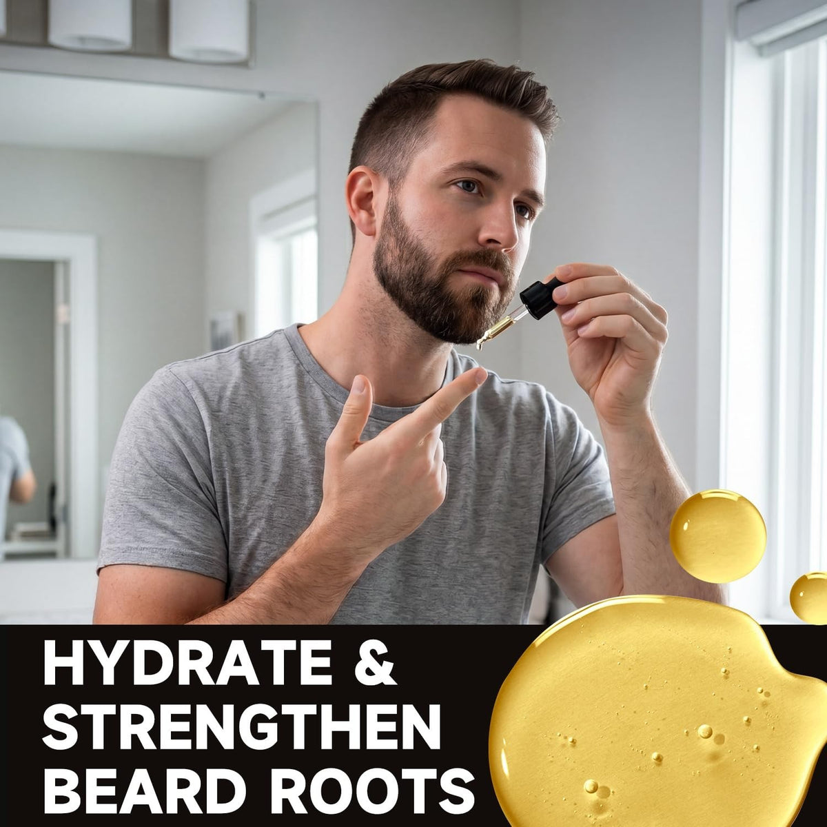 Men's Beard Grooming Kit with Sandalwood Shaving Set - 6 Pieces