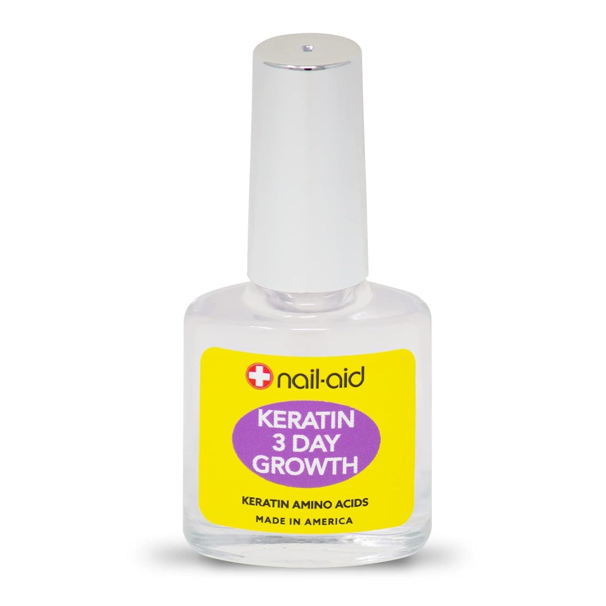 Nail-Aid Keratin 3 Day Growth Nail Strengthener & Treatment Clear 0.55 Fl Oz