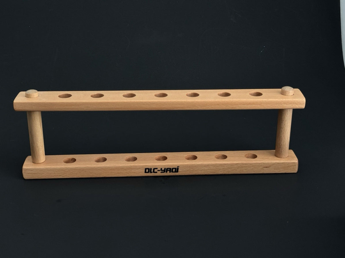 Wood Safety Razor Display Stand – 7 Holes, Countertop Storage for Razors