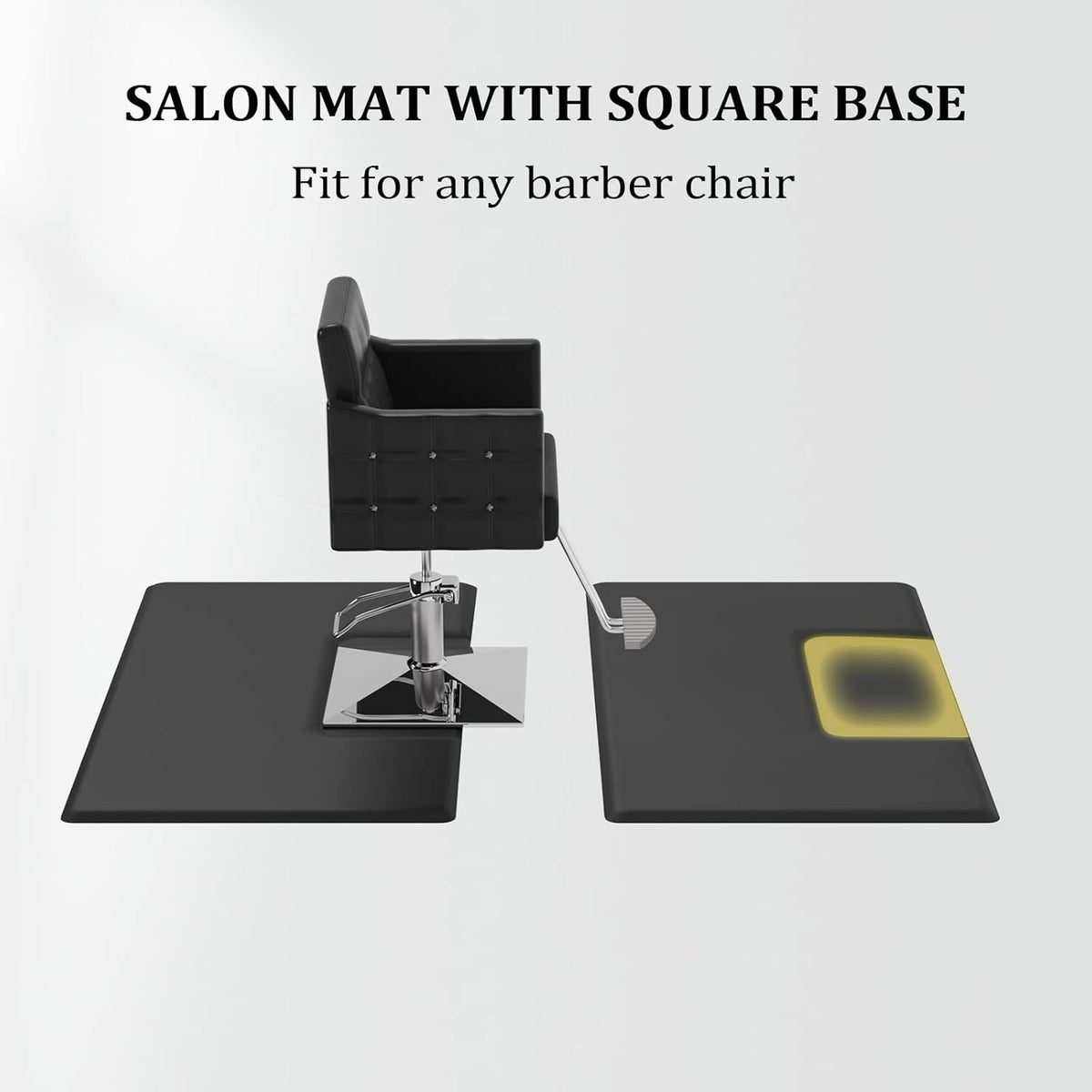 Anti-Fatigue Salon Floor Mat 3x5 Feet with Square Cutout, 3/4 Inch Thick
