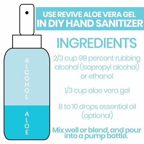 Organic Aloe Vera Gel for Sunburn, Cuts & Insect Bites - 8 fl oz