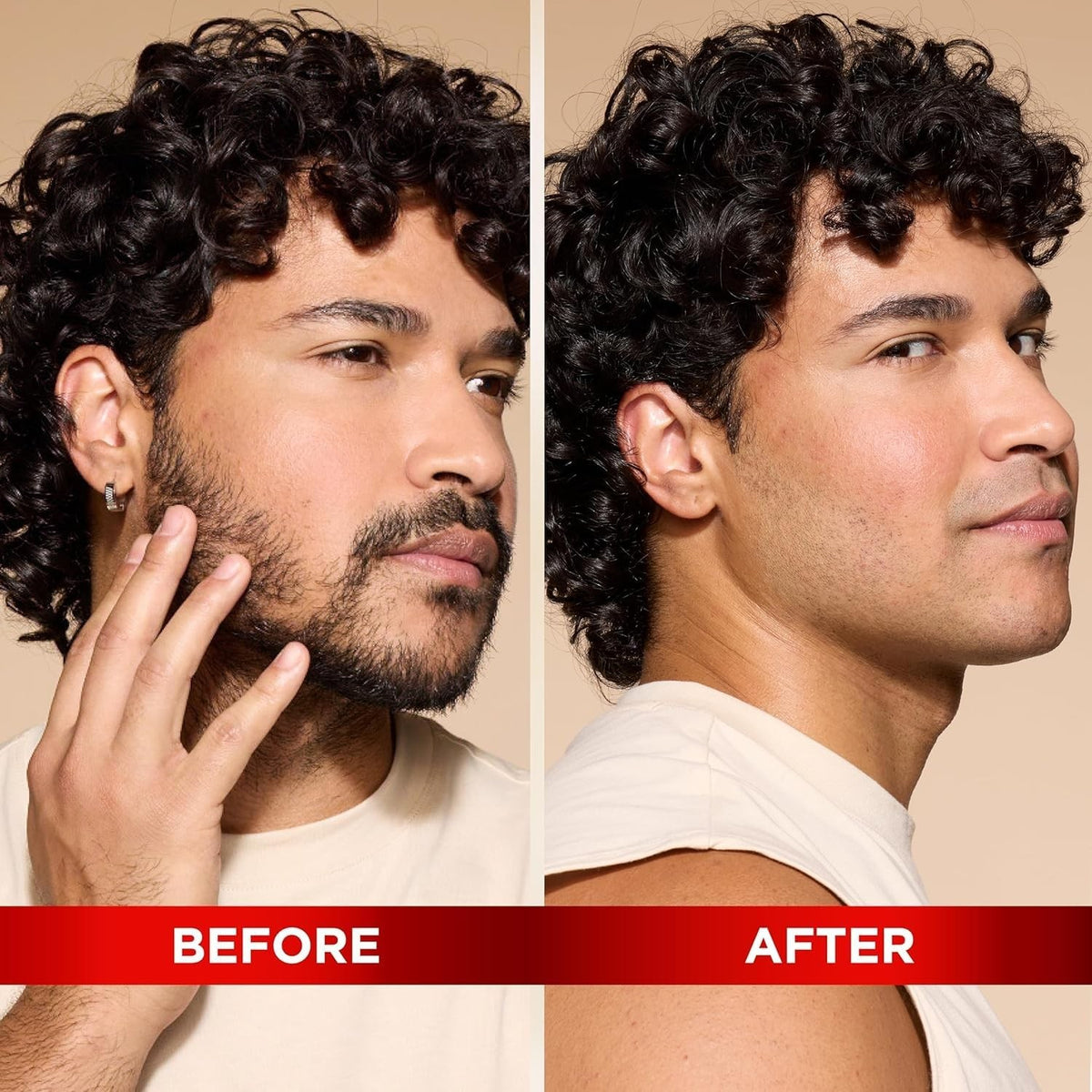 Men's Hair Removal Cream - Razorless Depilatory for Bald Heads & Facial Hair