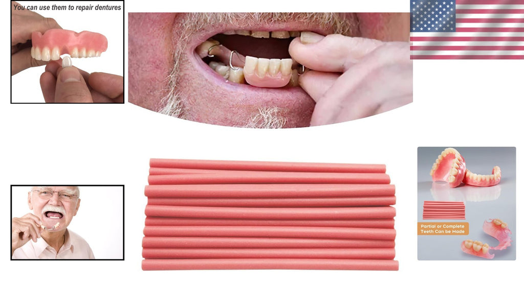 Denture Repair Kit for Temporary Partial and Full Dental Repairs