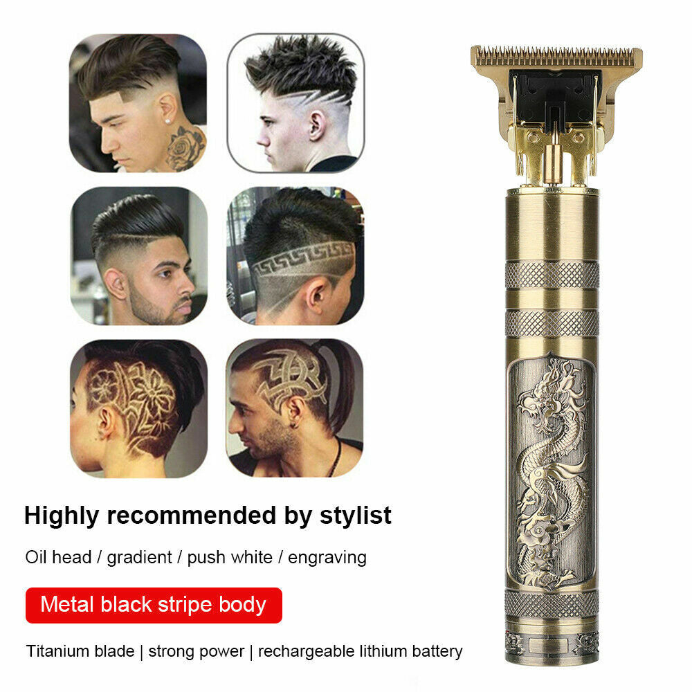 Cordless Professional Hair Clippers Trimmer with Multiple Limit Combs - Rechargeable Barber Shaving Machine