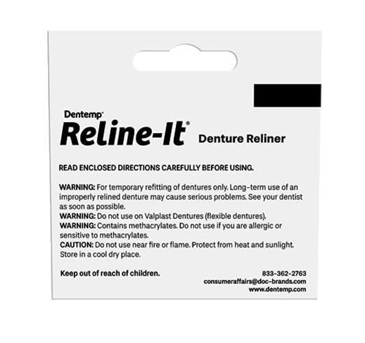 Denture Reline Kit - Advanced Formula for Upper & Lower Dentures - Multiple Pack Sizes