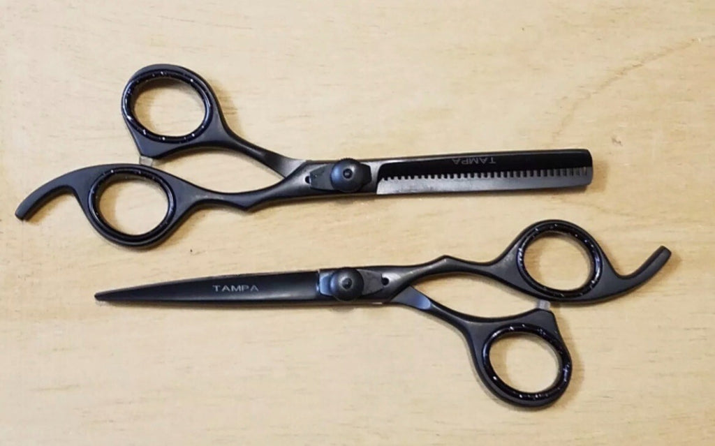 Professional Hair Cutting Scissors & Thinner Set - 6 Inch Barber Shears