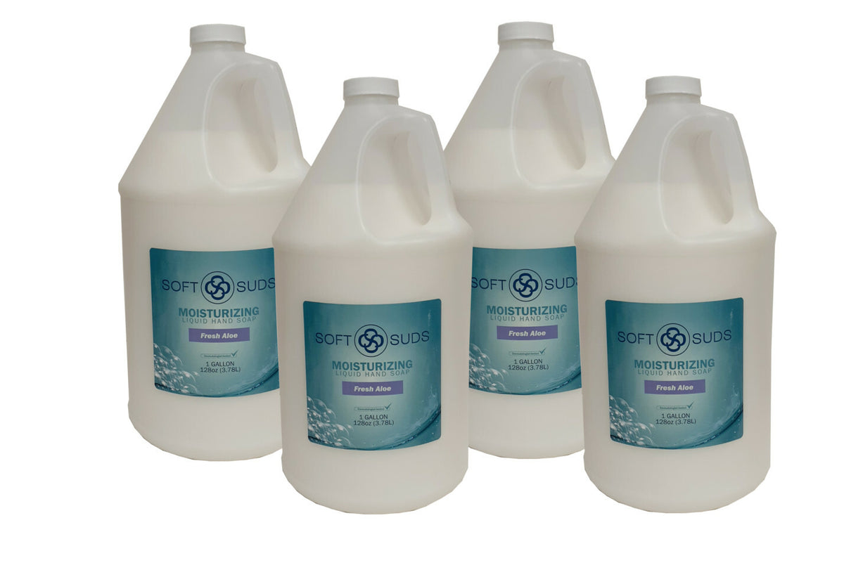 Moisturizing Liquid Hand Soap with Aloe - Case of 4 Gallons