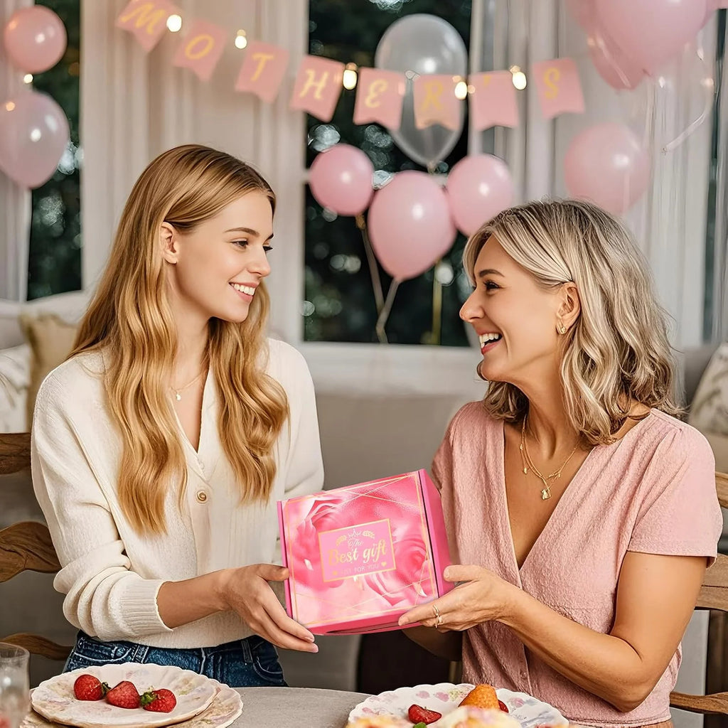 Pink Self Care Spa Gift Set for Women - Relaxation & Stress Relief