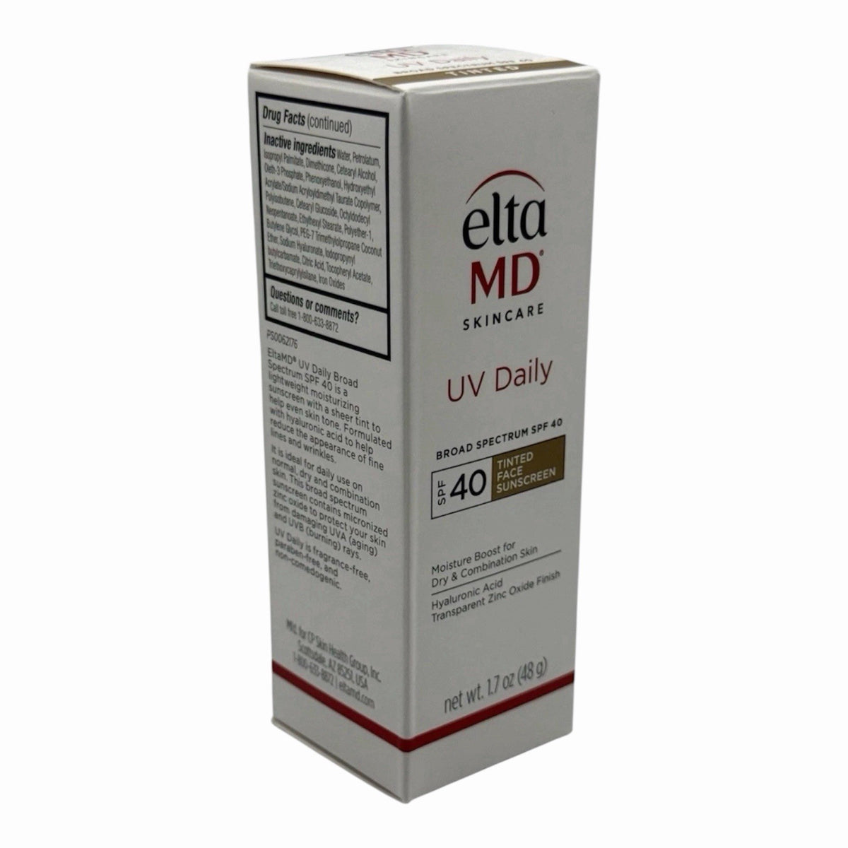 Elta MD UV Daily Tinted SPF 40 Face Sunscreen - Moisturizing, Broad Spectrum, 1.7 Fl Oz