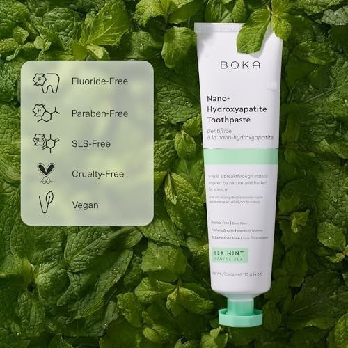 Fluoride-Free Nano Hydroxyapatite Toothpaste for Sensitive Teeth 2 Pack - Ela Mint Flavor
