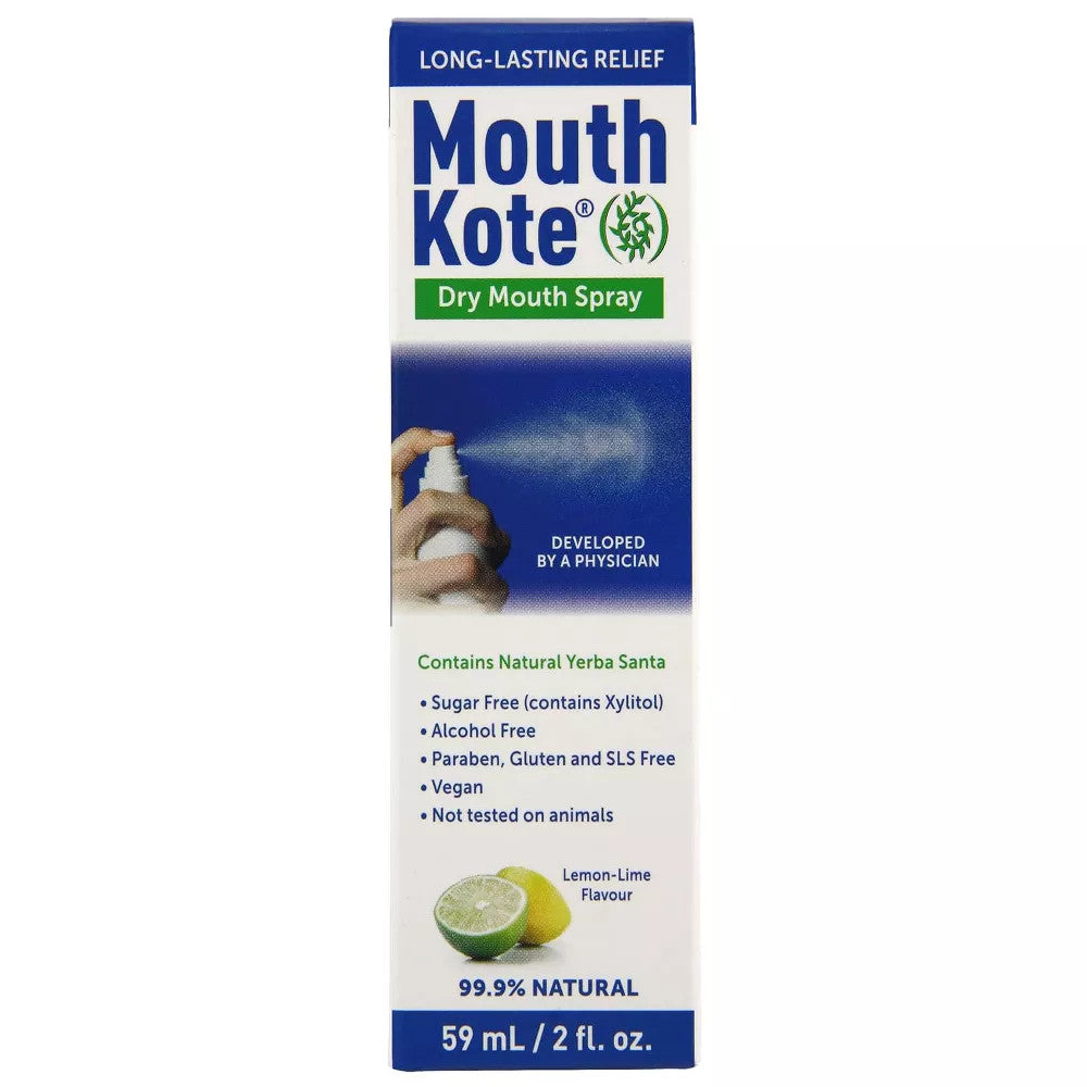Dry Mouth & Throat Spray with Yerba Santa - Long-Lasting Oral Moisturizer, 8 oz