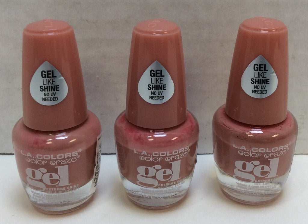 Gel Nail Polish Set - Undressed CNL387, 3 Bottles, 0.44 FL OZ Each