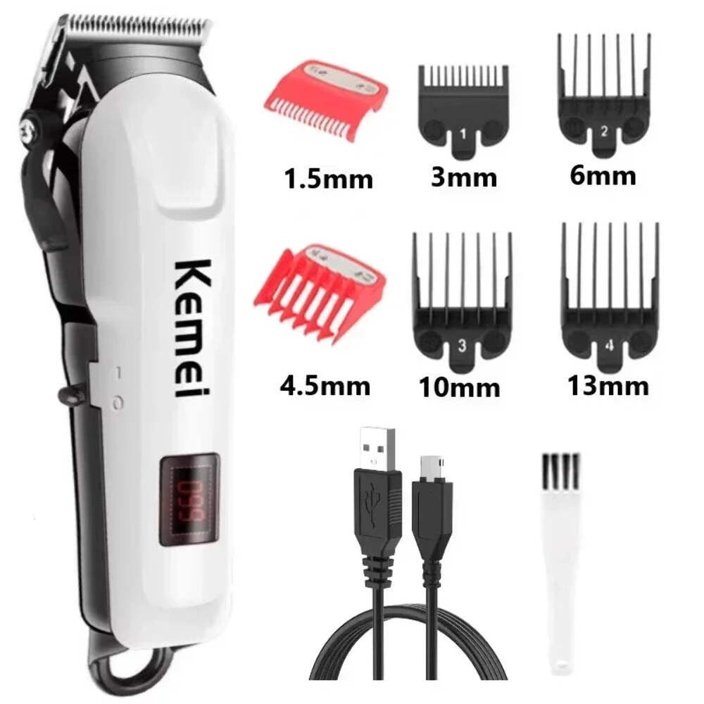 Cordless Hair Clipper & Beard Trimmer for Men - Professional Electric Grooming