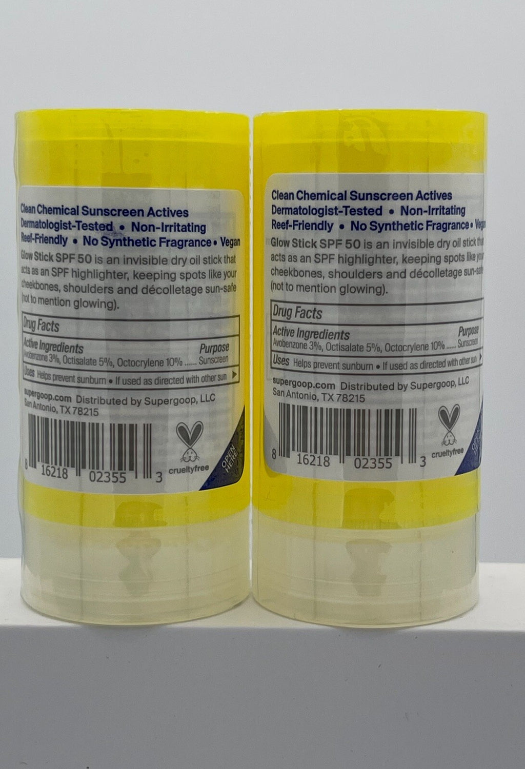 Supergoop! Glow Stick Sunscreen SPF 50 - 0.70 oz Pack of 2