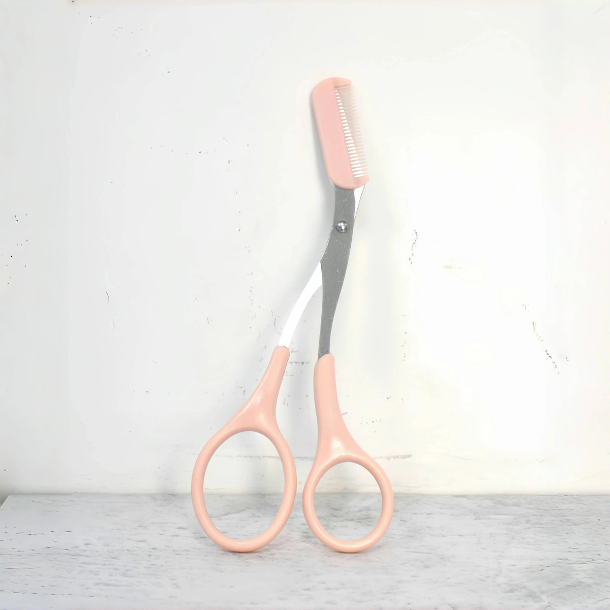 Eyebrow Trimming Scissors with Comb - Stainless Steel Grooming Tool