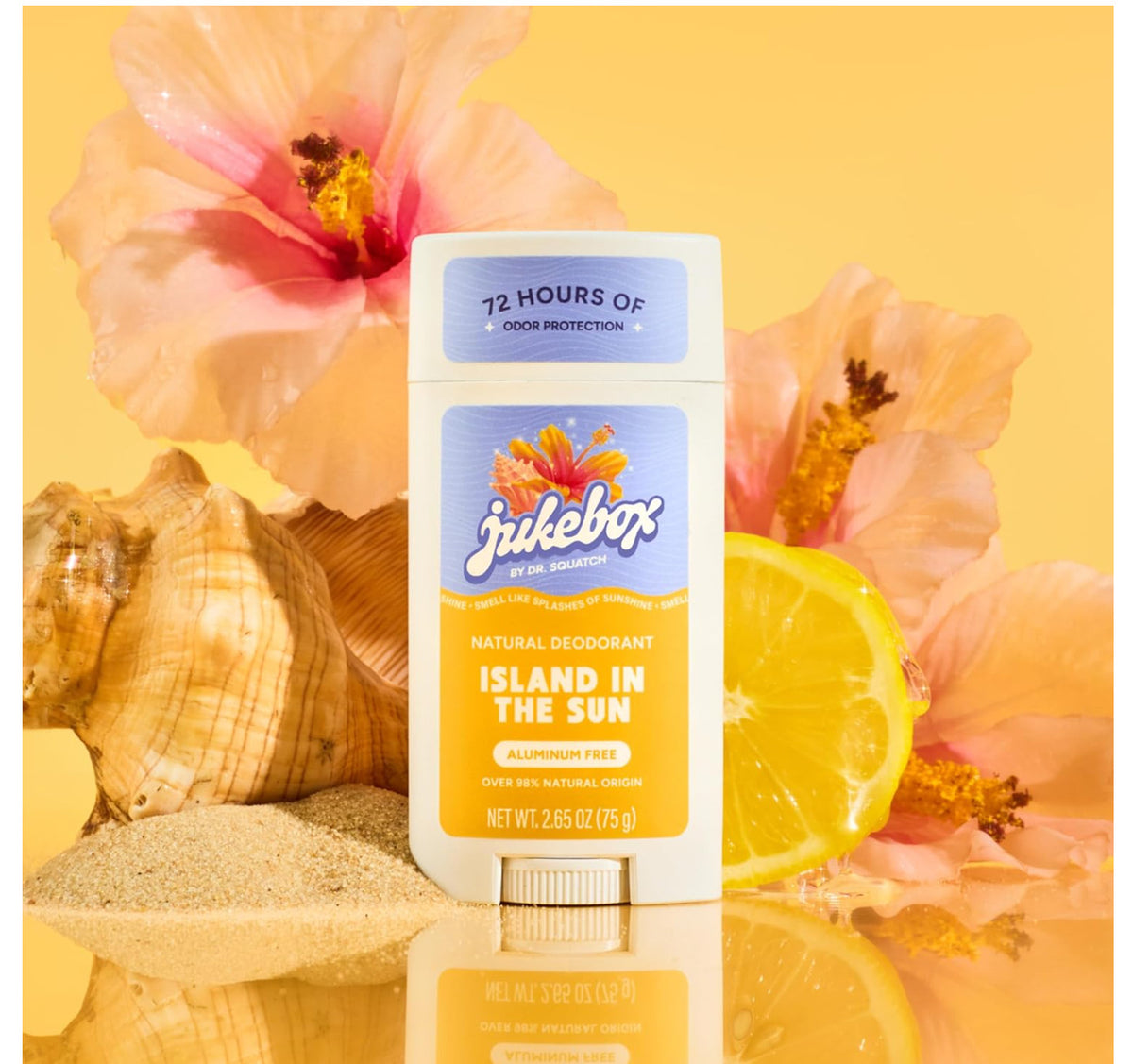 Natural Aluminum-Free Deodorant for Women Island in the Sun 2.65 oz