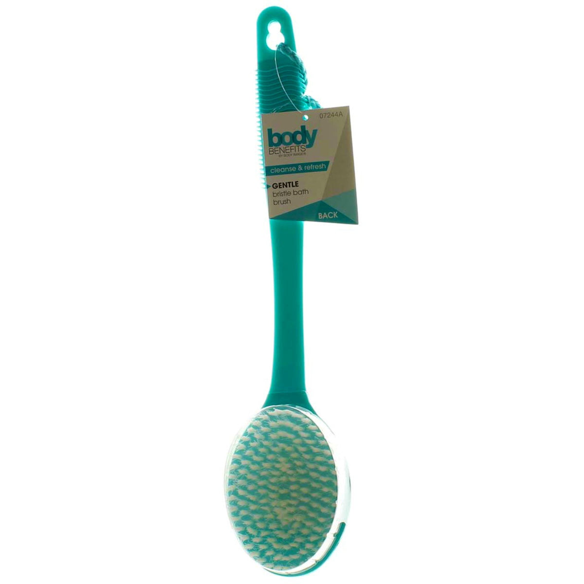 2 Pack Body Benefits Gentle Bristle Bath Brush with Long Handle