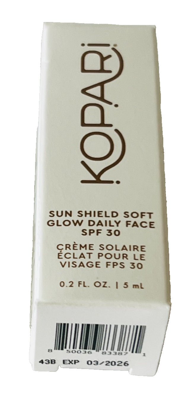 Travel Size SPF 30 Sunscreen Face Shield - Soft Glow Daily Protection