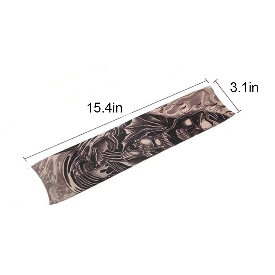 Cooling Arm Sleeve Tattoos 10Pcs UV Sun Protection Cover Unisex