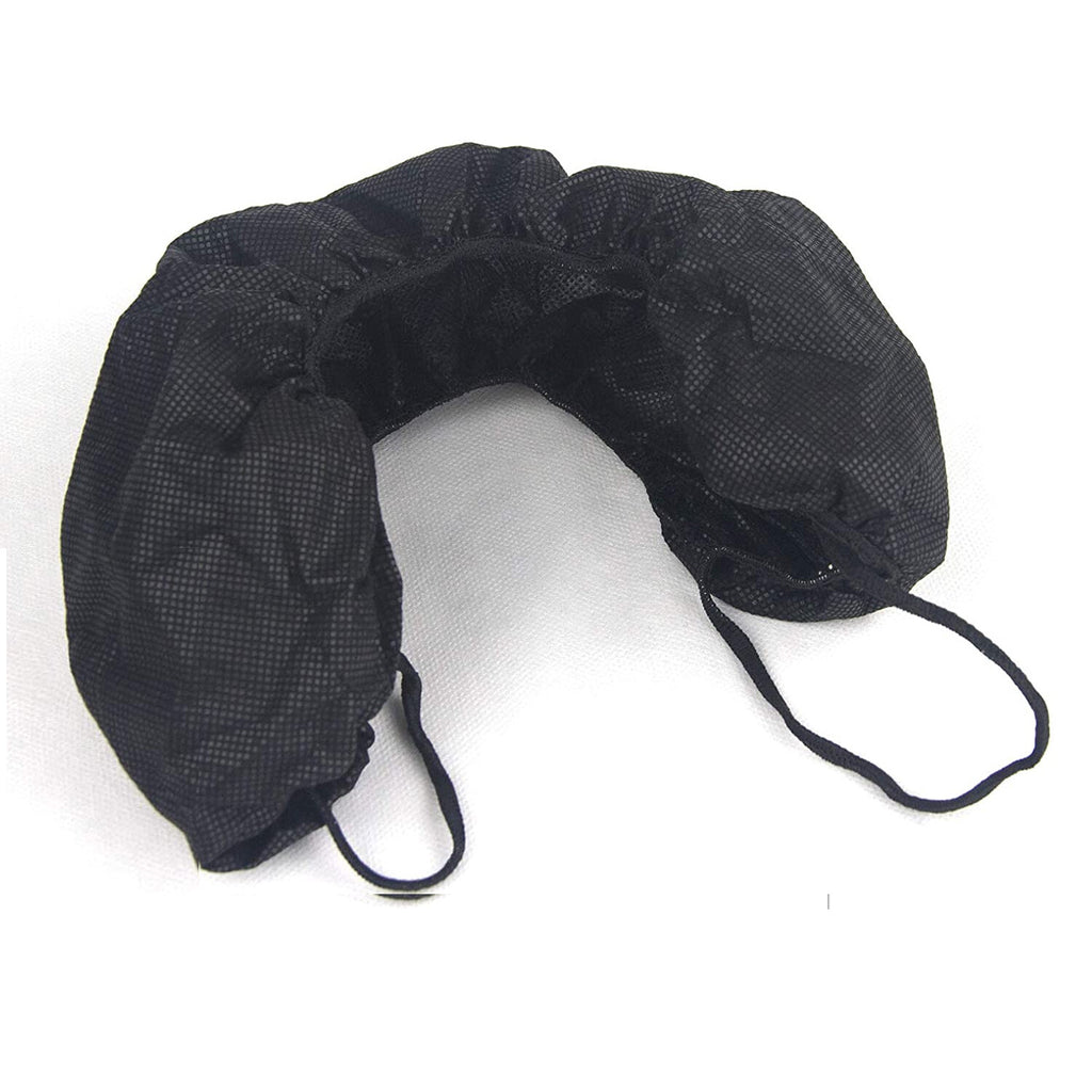 Disposable Black Spa & Tanning Bras - 500 Pack, Individually Wrapped, Adjustable Straps