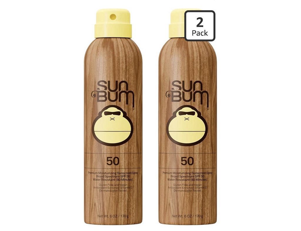 SPF 50 Sunscreen Spray 2-Pack - Broad Spectrum Water Resistant Sun Protection
