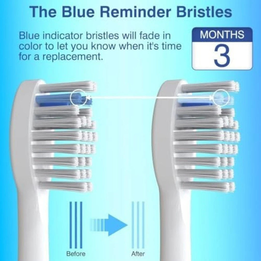 Replacement Toothbrush Heads for Waterpik Sonic-Fusion Flossing Toothbrush - 3 Pack