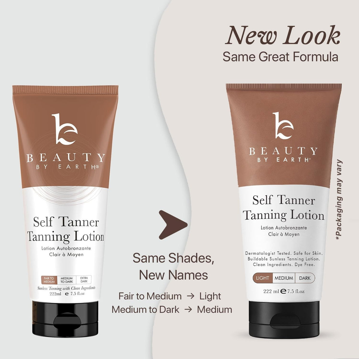 Self Tanner Lotion Light to Medium Sunless Tanning for Face & Body