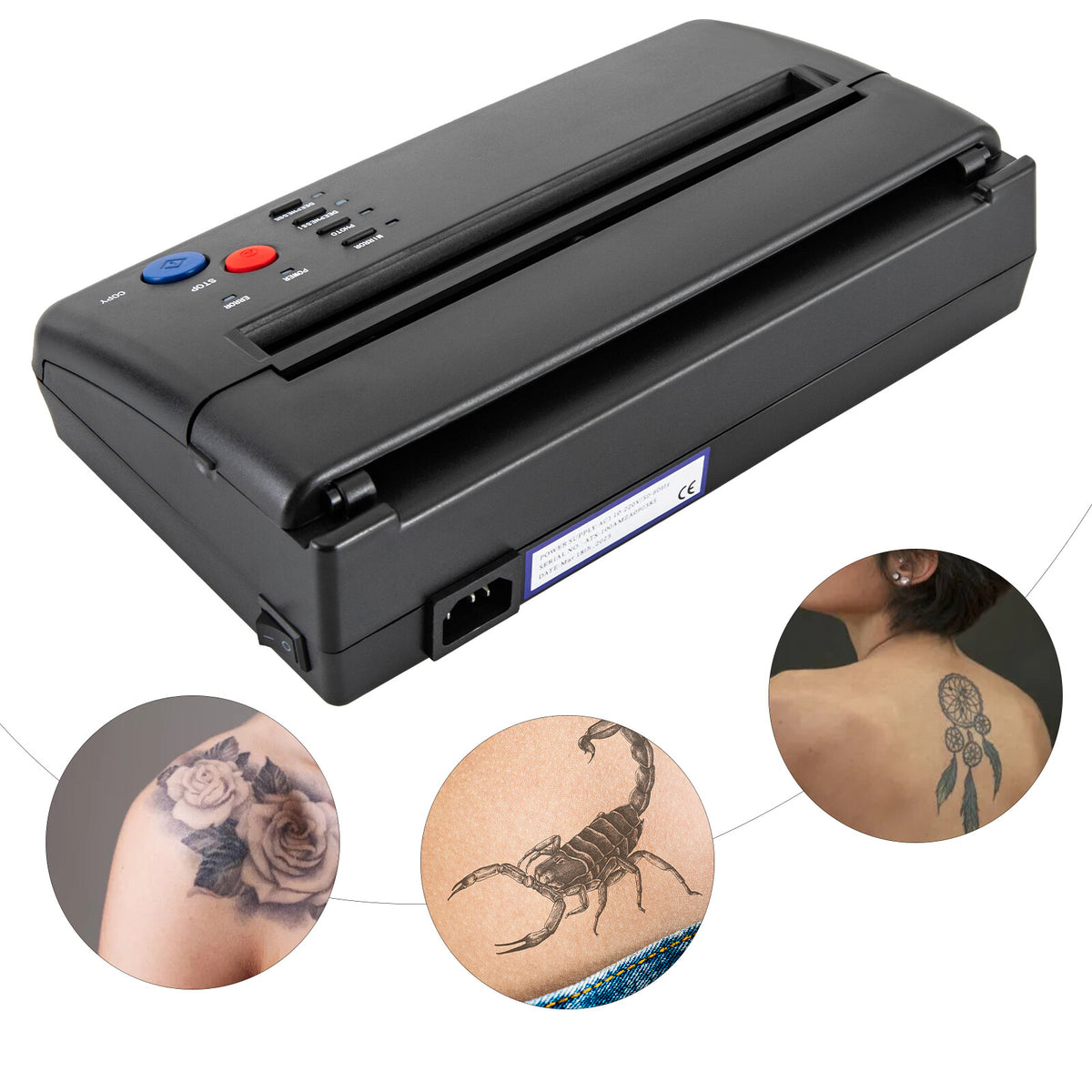 Tattoo Stencil Printer Kit for A4 Transfer Paper - Thermal Stencil Maker