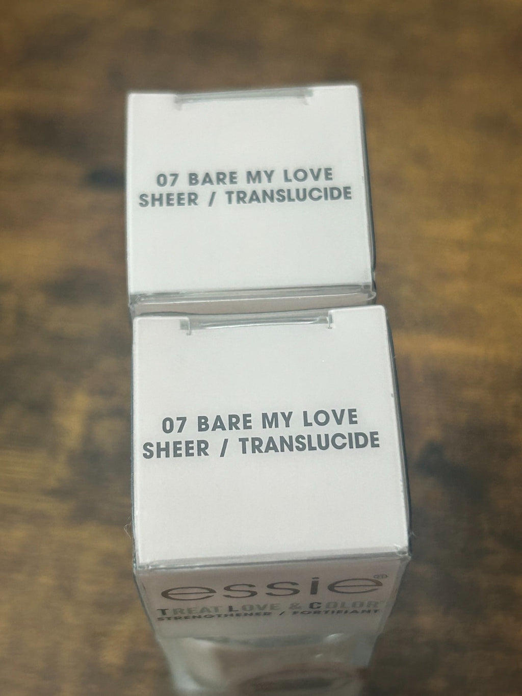 Essie Nail Strengthener 07 Bare My Love - 2 Pack, Strengthening & Peeling Reduction