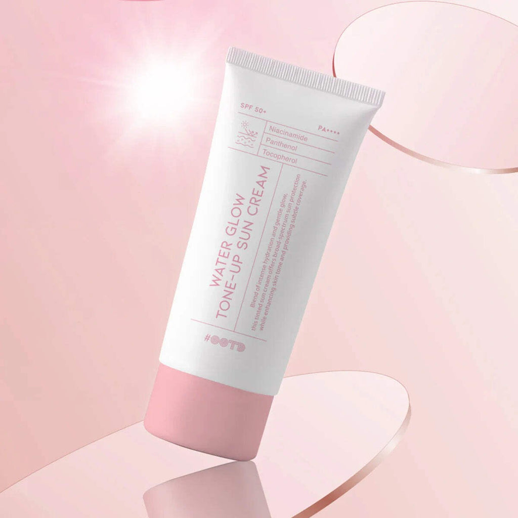 #OOTD Water Glow Tone-Up Sun Cream SPF 50+ - Mineral Sunscreen with Pink Tint, 50ml