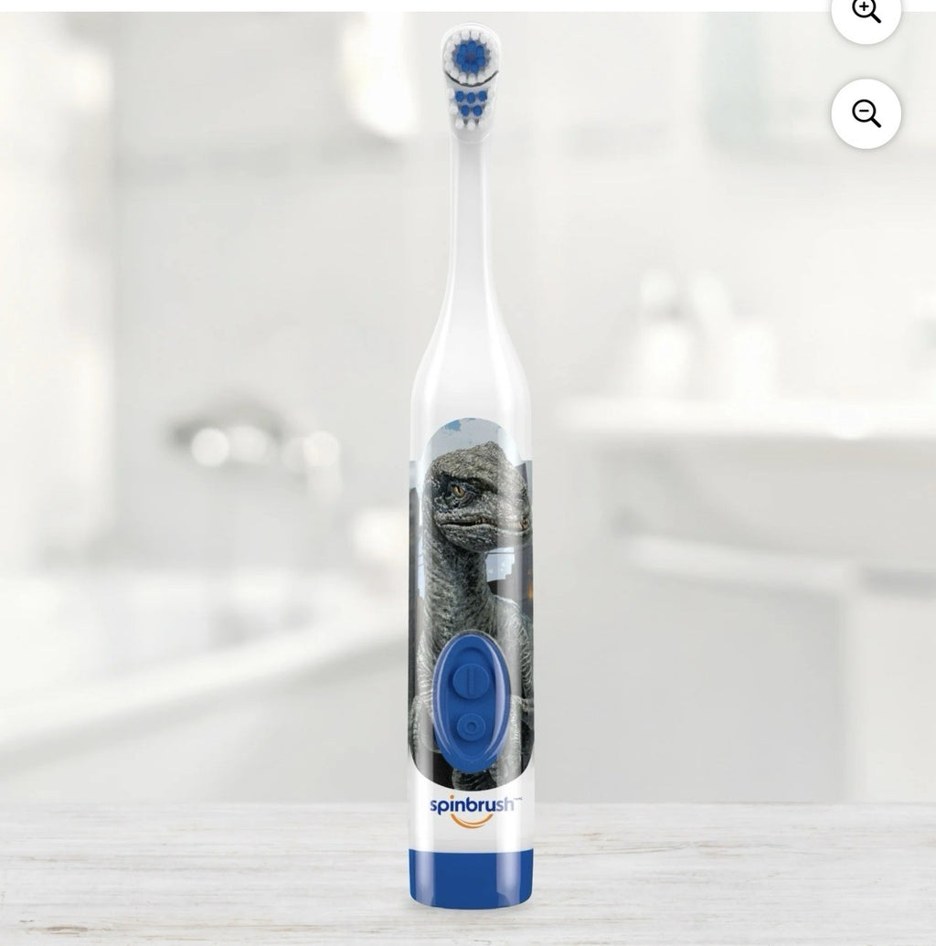 Kids Electric Toothbrush 4 Pack with Soft Bristles - Jurassic World Dinosaur Theme