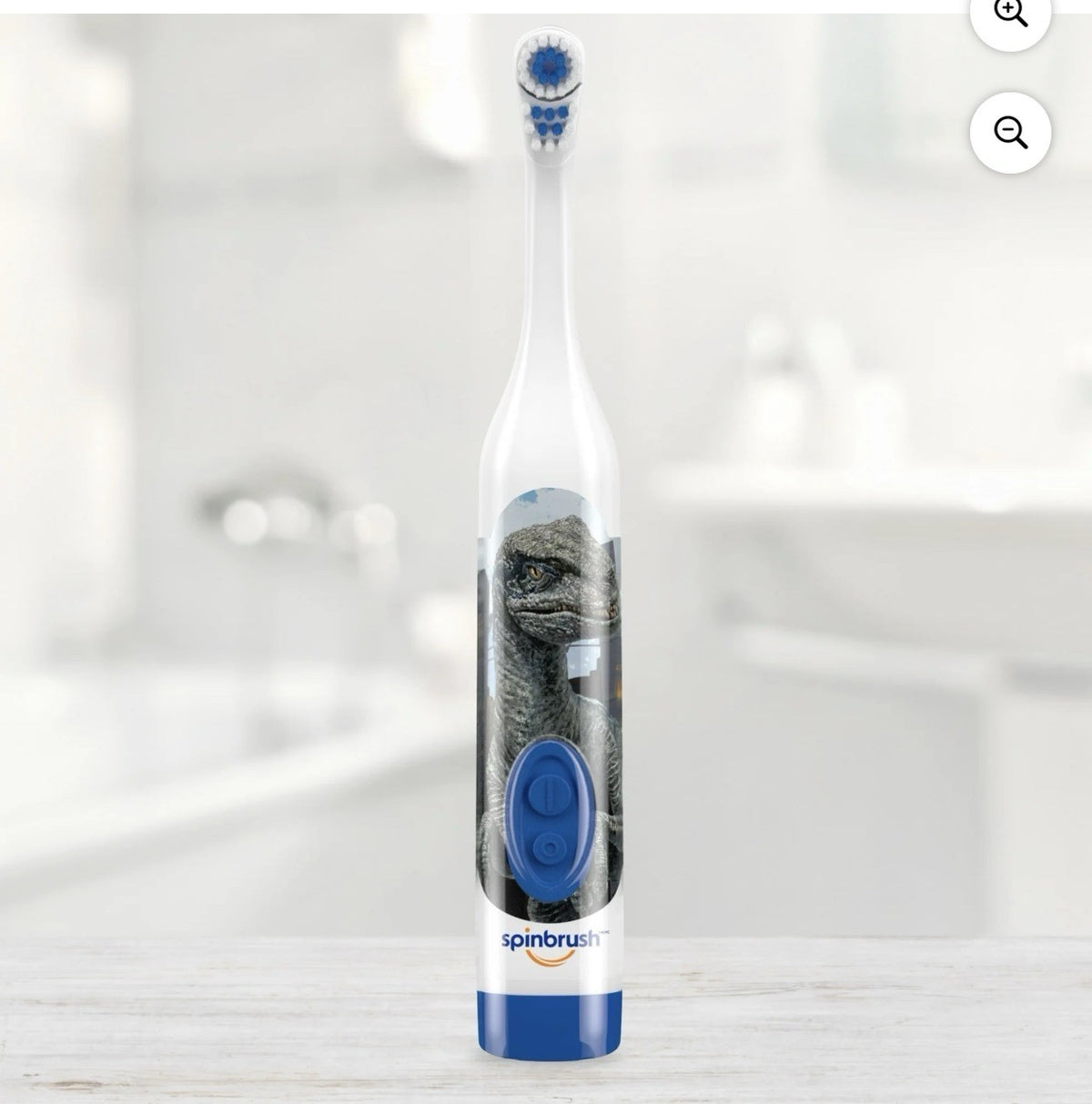 Kids Electric Toothbrush 4 Pack with Soft Bristles - Jurassic World Dinosaur Theme