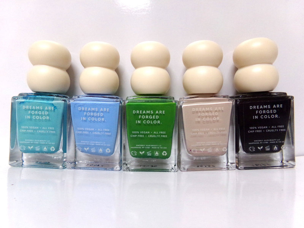 Set of 5 Color Department Nail Polish Colors for Finger Nails - Sincerely Jules Beauty