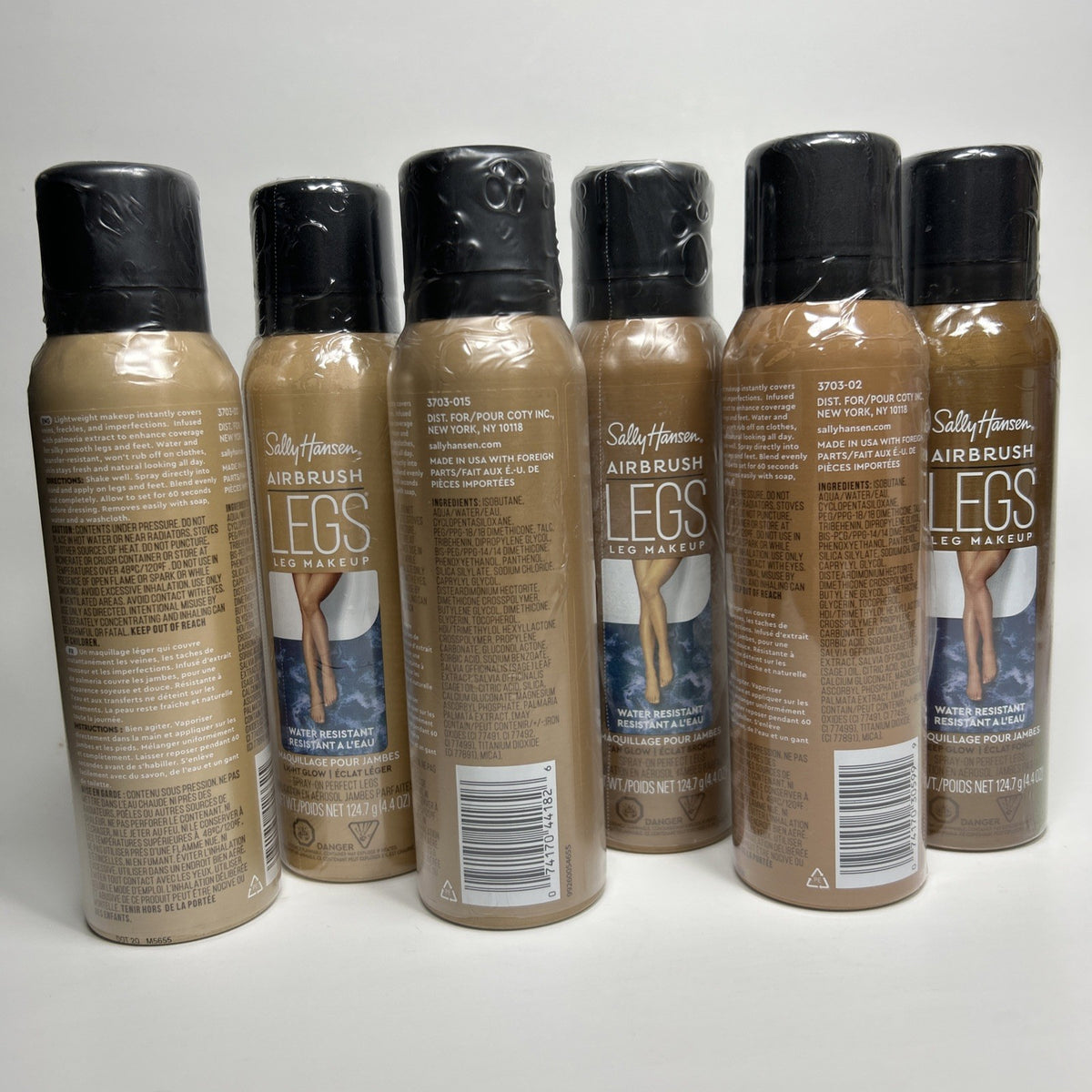 Water-Resistant Leg Makeup Spray - Airbrush Finish, Multiple Colors