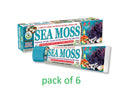 Organic Sea Moss Toothpaste 6-Pack 5-in-1 Natural Whitening & Fresh Breath