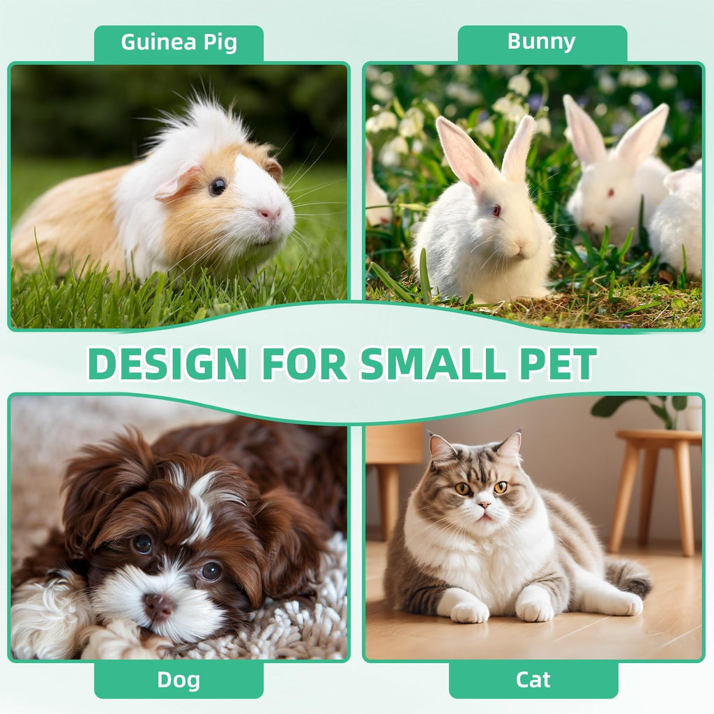 Pet Grooming Kit for Small Animals - Cordless Hair Clipper & Nail Grinder