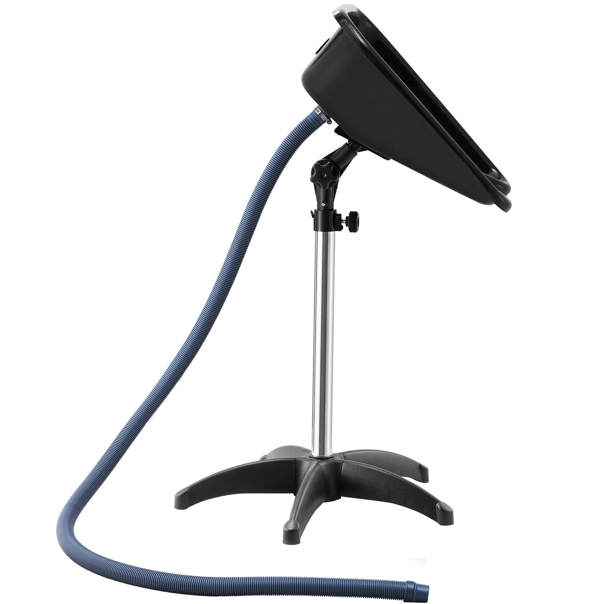 Portable Shampoo Basin with Adjustable Height & Drain Hose for Salon & Home