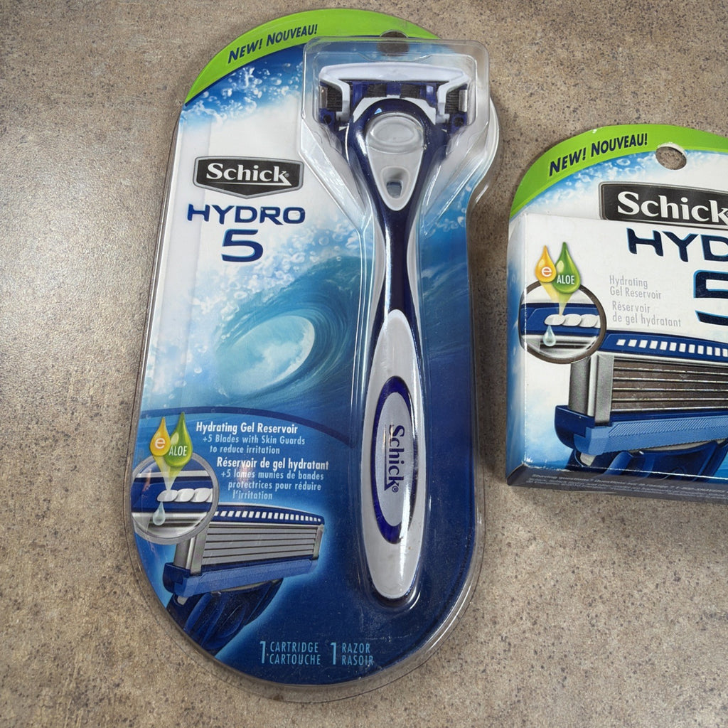 Schick Hydro 5 Hydrate Razor Blade Refills + Handle