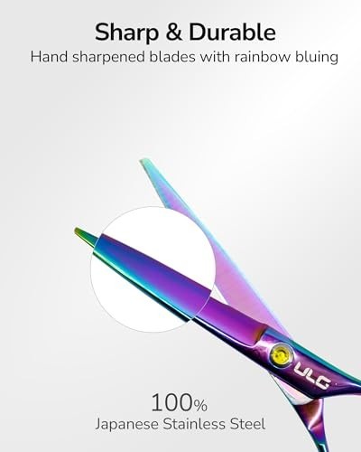 Professional 6.5 Inch Hair Cutting Scissors Kit with Razor Edge Blades