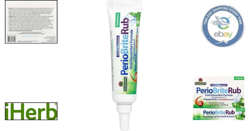 Periorub Dentist-Approved Oral Gel for Healthy Gums & Instant Relief - 0.5 oz