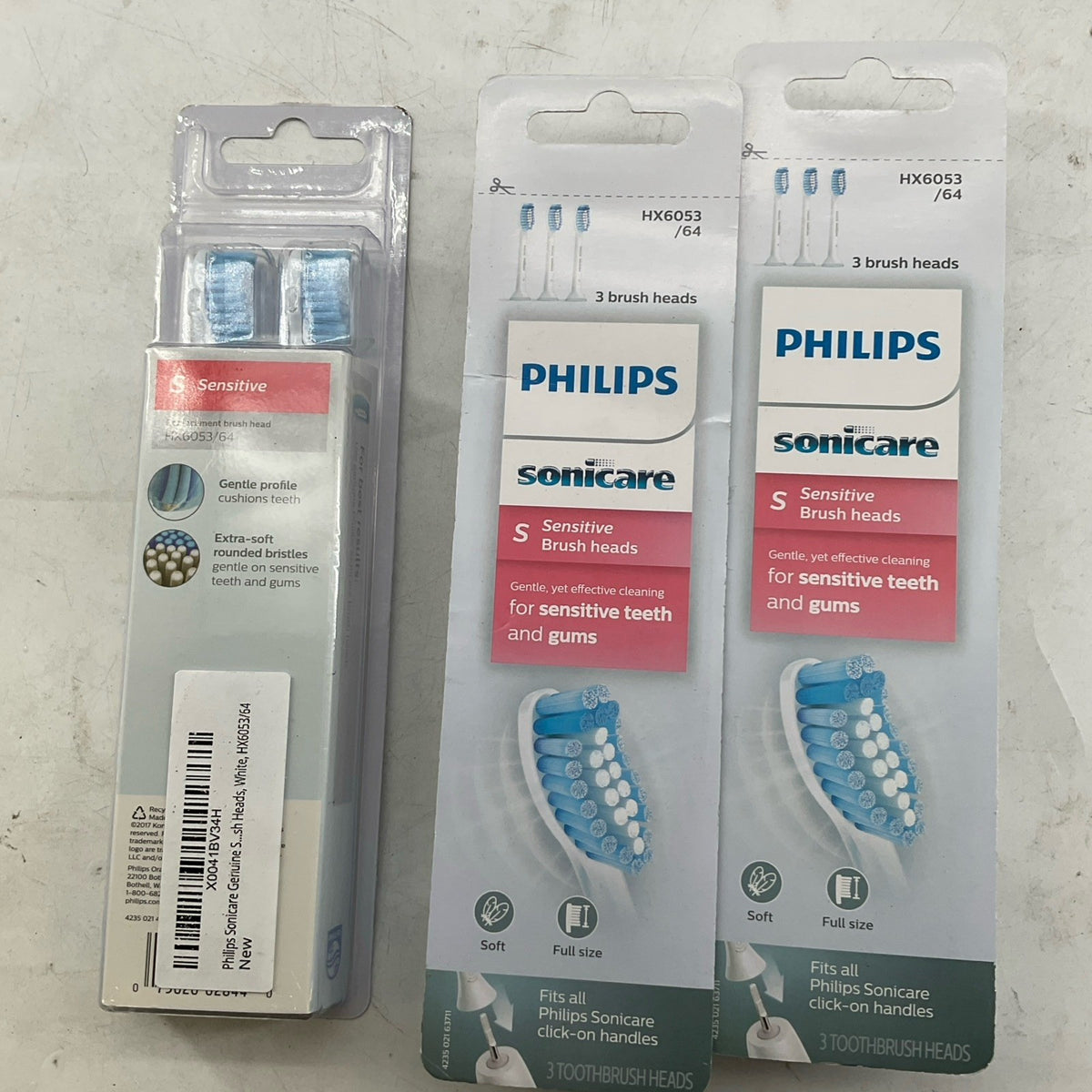 Philips Sonicare Sensitive Toothbrush Heads - 3 Packs of 3