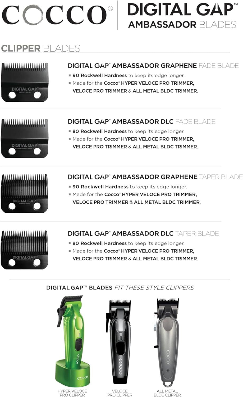 Professional Digital Clipper with Graphene Blade & Lithium Battery