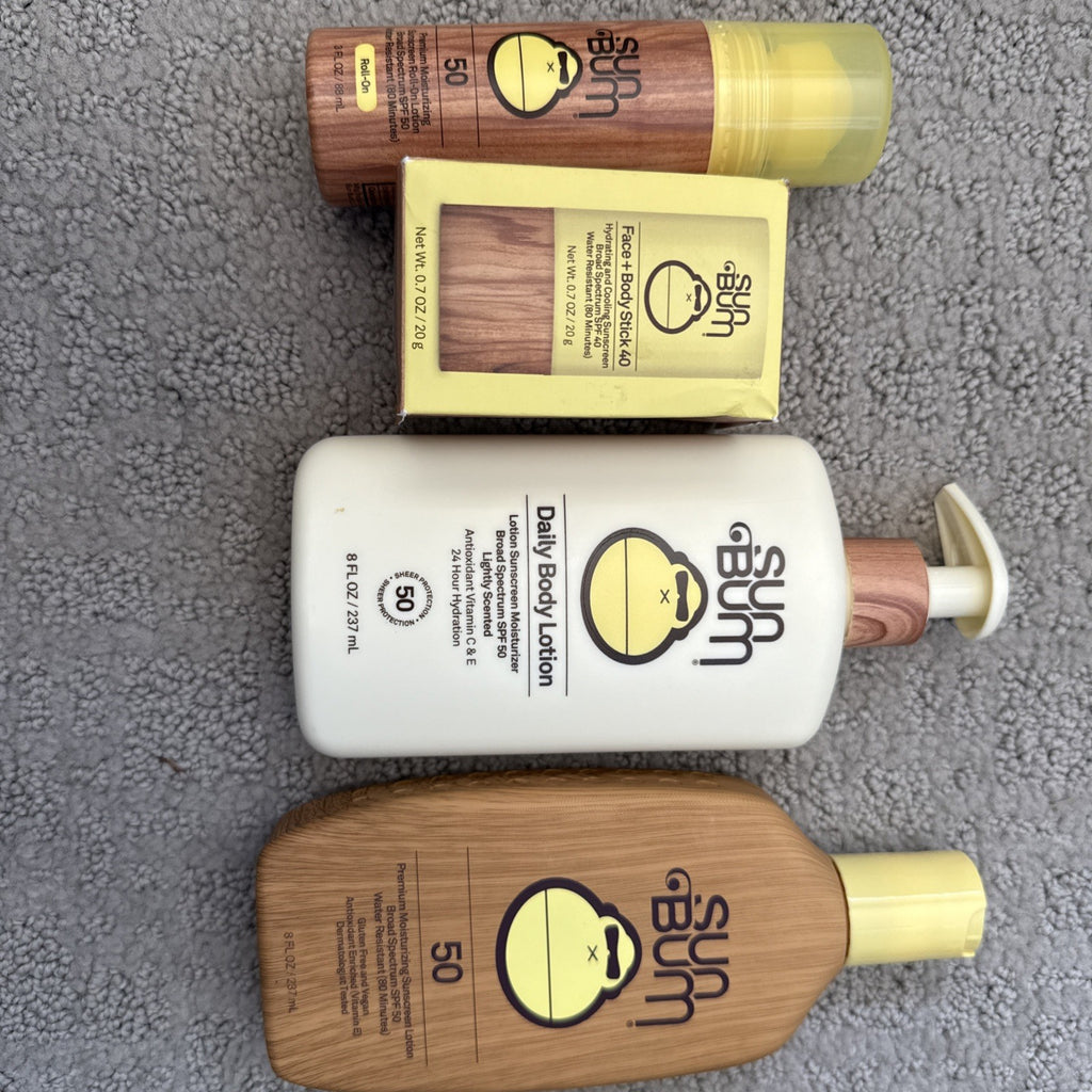 Sun Bum SPF 50 Sunscreen Lot - Face & Body, Fast Shipping