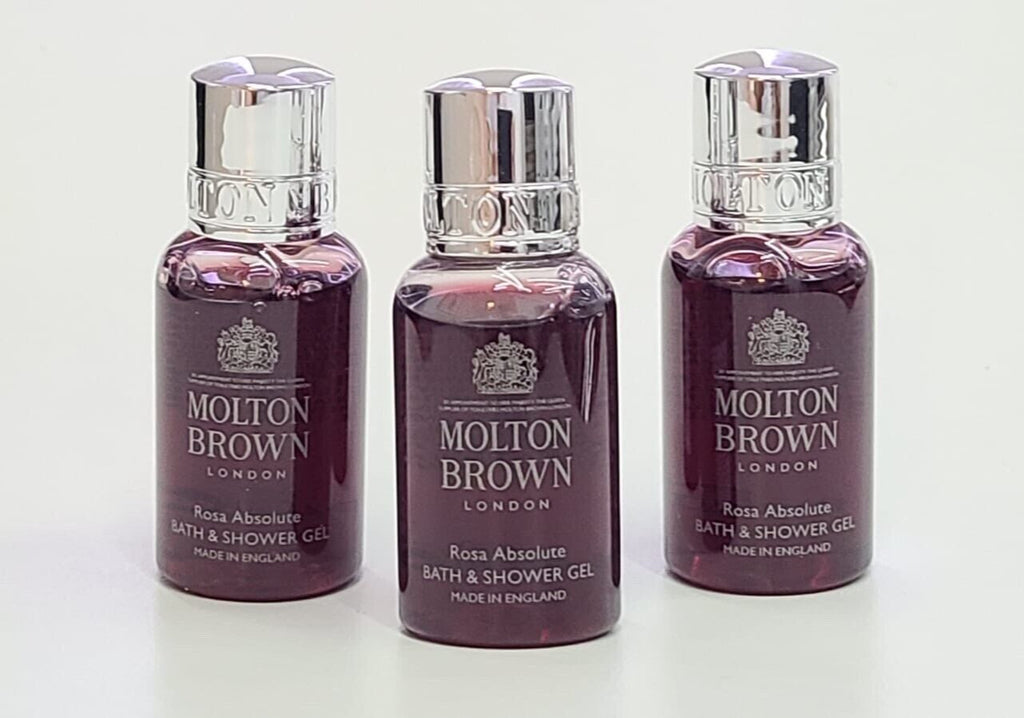 Travel Size Bath & Shower Gel Set of 3 - Rosa Absolute by Molton Brown