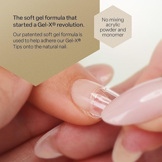 Apres Nail Extend Gel Gold Bottle 15mL - Soft Gel for Gel-X Extensions