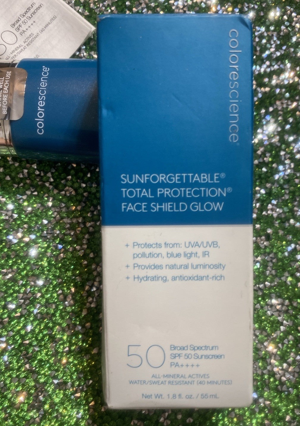 SPF 50 Face Shield Sun Protection with Glow - 1.8 fl oz